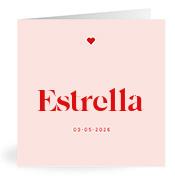 Geboortekaartje naam Estrella m3