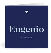 Geboortekaartje naam Eugenio j3