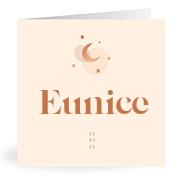 Geboortekaartje naam Eunice m1
