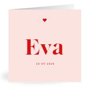 Geboortekaartje naam Eva m3