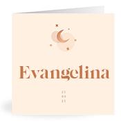 Geboortekaartje naam Evangelina m1