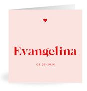 Geboortekaartje naam Evangelina m3