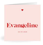 Geboortekaartje naam Evangeline m3