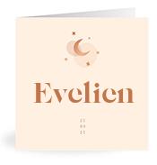Geboortekaartje naam Evelien m1