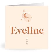 Geboortekaartje naam Eveline m1