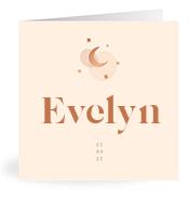 Geboortekaartje naam Evelyn m1