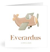 Geboortekaartje naam Everardus j1