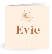 Geboortekaartje naam Evie m1