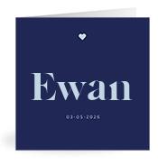 Geboortekaartje naam Ewan j3