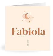 Geboortekaartje naam Fabiola m1