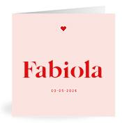 Geboortekaartje naam Fabiola m3