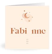 Geboortekaartje naam Fabiėnne m1