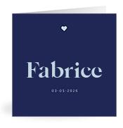 Geboortekaartje naam Fabrice j3