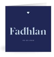 Geboortekaartje naam Fadhlan j3