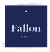 Geboortekaartje naam Fallon j3