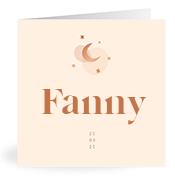 Geboortekaartje naam Fanny m1
