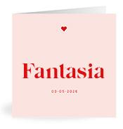 Geboortekaartje naam Fantasia m3