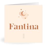 Geboortekaartje naam Fantina m1