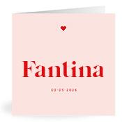 Geboortekaartje naam Fantina m3