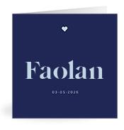 Geboortekaartje naam Faolan j3