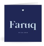 Geboortekaartje naam Faruq j3