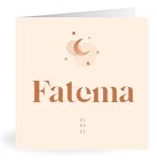 Geboortekaartje naam Fatema m1
