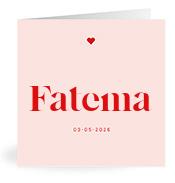 Geboortekaartje naam Fatema m3