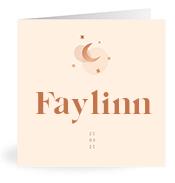 Geboortekaartje naam Faylinn m1