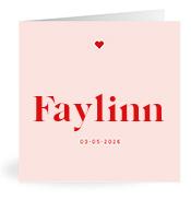 Geboortekaartje naam Faylinn m3