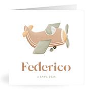 Geboortekaartje naam Federico j1