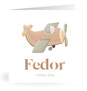 Geboortekaartje naam Fedor j1