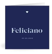 Geboortekaartje naam Feliciano j3
