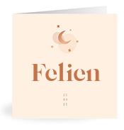 Geboortekaartje naam Felien m1