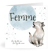 Geboortekaartje naam Femme j4