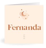 Geboortekaartje naam Fernanda m1