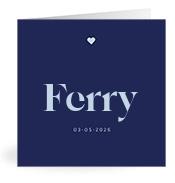Geboortekaartje naam Ferry j3