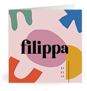 Geboortekaartje naam Filippa m2