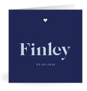 Geboortekaartje naam Finley j3