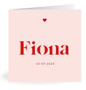 Geboortekaartje naam Fiona m3