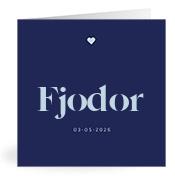 Geboortekaartje naam Fjodor j3