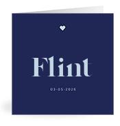 Geboortekaartje naam Flint j3