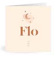 Geboortekaartje naam Flo m1