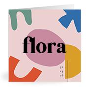 Geboortekaartje naam Flora m2
