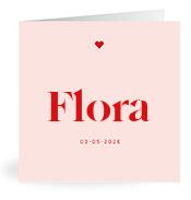 Geboortekaartje naam Flora m3