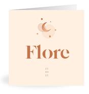 Geboortekaartje naam Flore m1