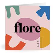Geboortekaartje naam Flore m2