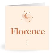 Geboortekaartje naam Florence m1