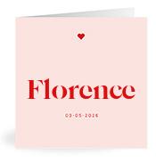 Geboortekaartje naam Florence m3