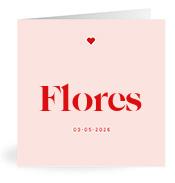 Geboortekaartje naam Flores m3
