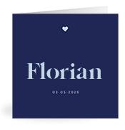 Geboortekaartje naam Florian j3